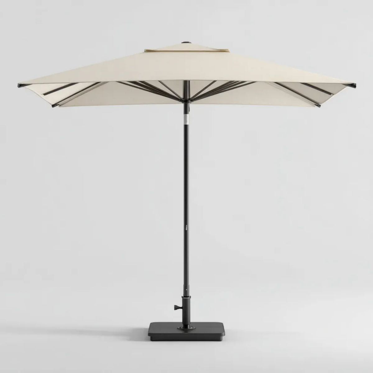 Podwójny prostokątny parasol ogrodowy z poliestru 460 × 270 cm, beżowy
